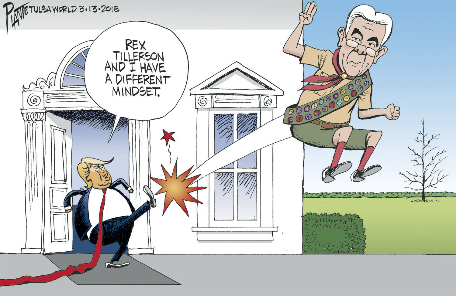 Bruce Plante Cartoon: Trump fires Tillerson